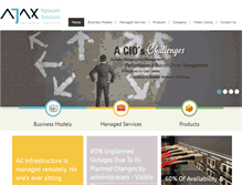 Tablet Screenshot of ajaxnetworksolutions.com